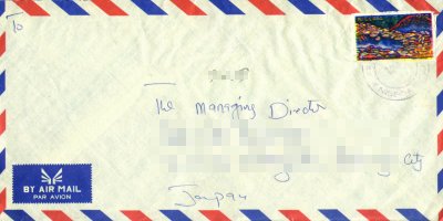 [An air mail from Nigeria]
